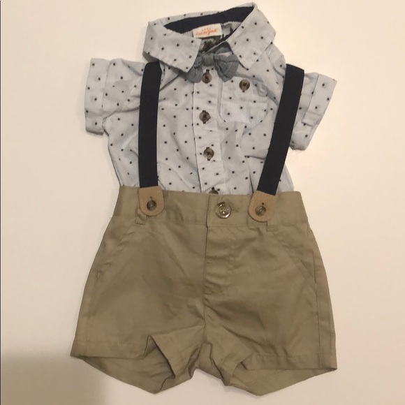 Cat Jack Matching Sets Cat And Jack Baby Boy Suspender Outfit